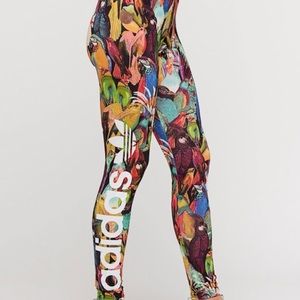 RARE - Adidas x Farm Rio Passaredo Parrot Leggings S